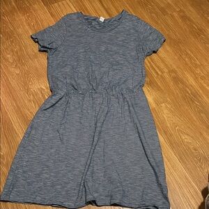 Casual Short Sleeve Blue Stripe Women’s Dress